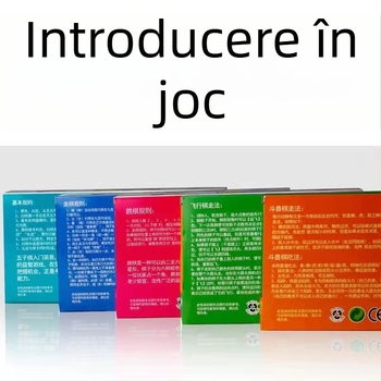 Set pliabil de jocuri de masă cu magneți: șah, Go, Gomoku, Dame și Flying Chess; Material: Plastic; Ambalaj: Cutie color; Categorie vârstă: 4–14 ani; Joc educativ; Include videoclip ghid