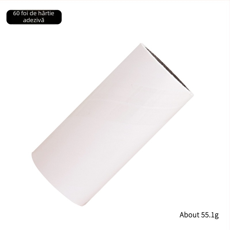 Curățător pentru roller de unghii cu rolă de hârtie schimbabilă și perie lipicioasă; plastic; OEM; 100 g