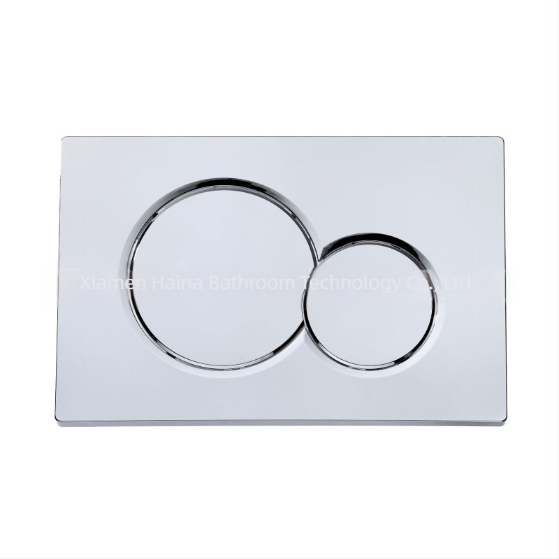 Haina HN005 Panou de rezervor ascuns pentru montaj în perete la toaletă – oțel inoxidabil și ABS, buton dublu de clătire, stil modern minimalist