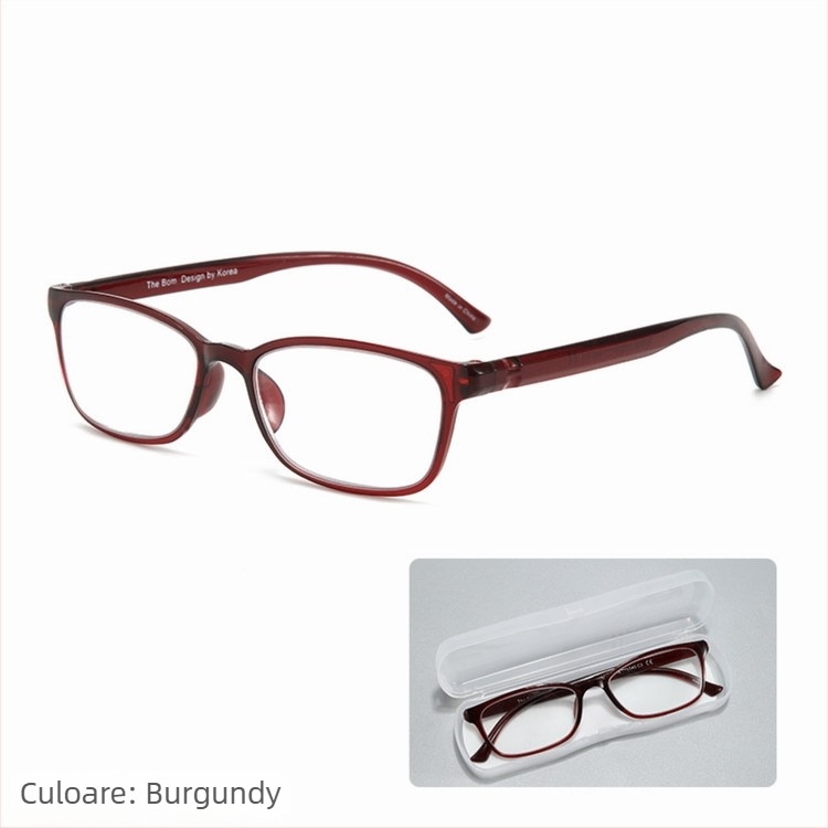 Ochelari de citit cu lentile din policarbonat, anti-lumină albastră, ramă TR90 cu cadru întreg, pentru vârstnici