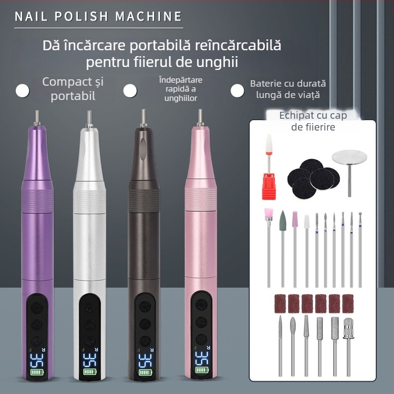 Polizor pentru unghii și instrument de manichiură, dispozitiv electric portabil pentru îndepărtarea pielii moarte, model CD101