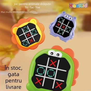 Joc electronic de societate pentru doi jucători — Tic-Tac-Toe memory, din plastic, pentru 4–14 ani