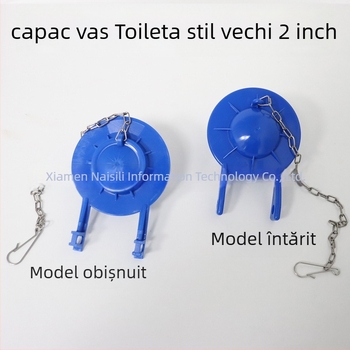 Etanșare capac de toaletă cu dop PVC pentru supapa de scurgere, montaj manual, turnare prin injecție