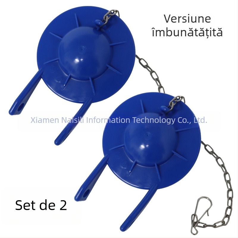 Etanșare capac de toaletă cu dop PVC pentru supapa de scurgere, montaj manual, turnare prin injecție