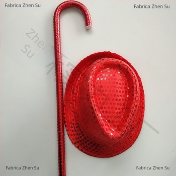 Set paiete dans cu bețe și pălărie – pentru adulți; greutate 1,0 kg; material: altul