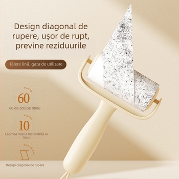 Rulou pentru îndepărtarea părului cu rolă de hârtie înlocuibilă — Xinyou, Stil Modern Simplu, Material: PP+PET+gel de silice+adeziv topit, Categoria: Rulouri pentru îndepărtarea părului, Lansare toamnă 2024