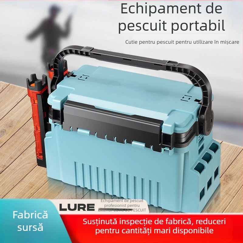 Cutie pentru momeli de pescuit Kangzhen, material PP, 9–12 compartimente