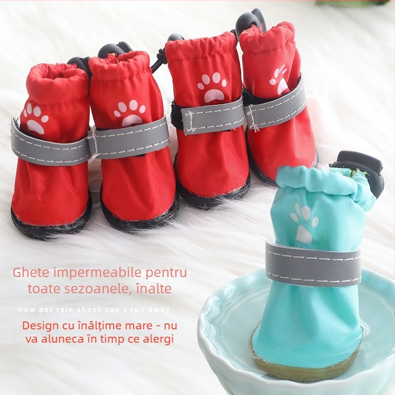 Ghete impermeabile pentru câini – set de 4, pentru câini, stil modern minimalist