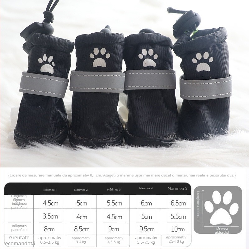 Ghete impermeabile pentru câini – set de 4, pentru câini, stil modern minimalist