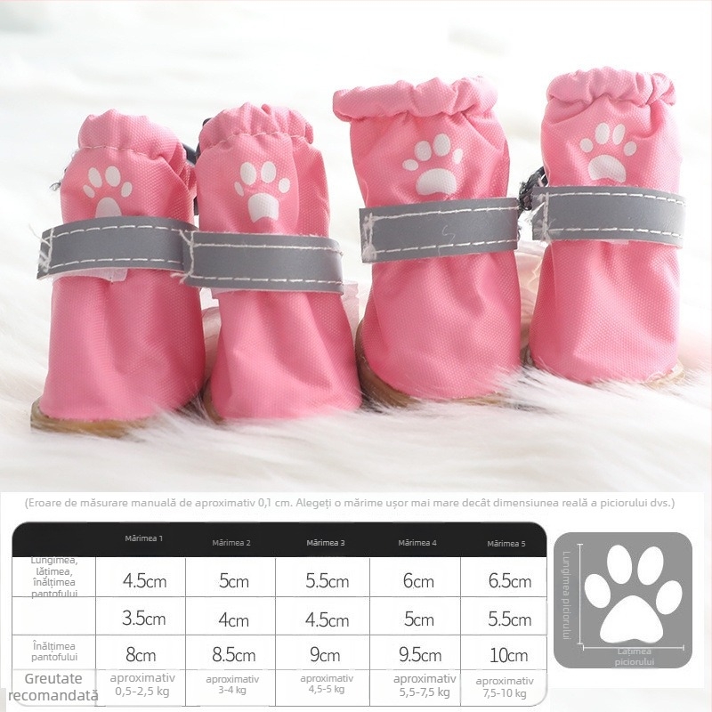 Ghete impermeabile pentru câini – set de 4, pentru câini, stil modern minimalist