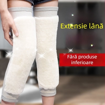 Genunchiere din lână, lungite, pentru adulți, ciclism outdoor iarna