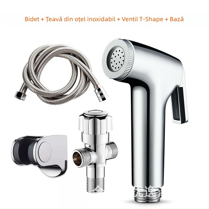 Pistol de pulverizare pentru toaletă, manual, din plastic, turnare prin injecție, marca Yulangyi, pregătit pentru etichetare privată