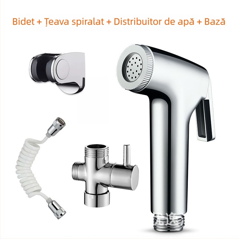 Pistol de pulverizare pentru toaletă, manual, din plastic, turnare prin injecție, marca Yulangyi, pregătit pentru etichetare privată