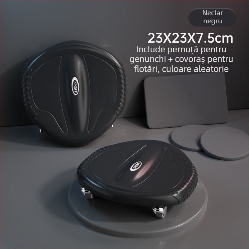 Disk abdominal cu rotiță silențioasă, disc glisant multi-direcțional, Model JFP-B, Greutate 0,6 kg