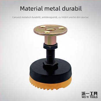 Picioare de mobilier reglabile pe înălțime — oțel carbon, utilizare universală, stil modern minimalist, marcă Woyi Tools