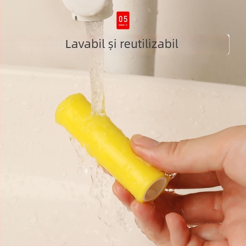 Rulou reutilizabil pentru părul de animale de companie, lavabil, cu cap rotund, ABS, potrivit pentru câini mici