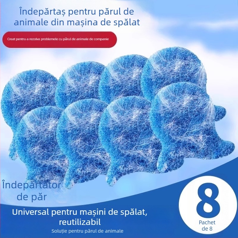 Pengyi Rulou pentru păr de animale – Îndepărtător de păr pentru pisici și câini, instrument de curățare cu adeziv, stil modern minimalist, model Small Fish Lint Roller