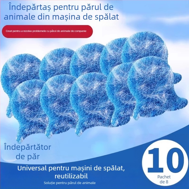 Pengyi Rulou pentru păr de animale – Îndepărtător de păr pentru pisici și câini, instrument de curățare cu adeziv, stil modern minimalist, model Small Fish Lint Roller