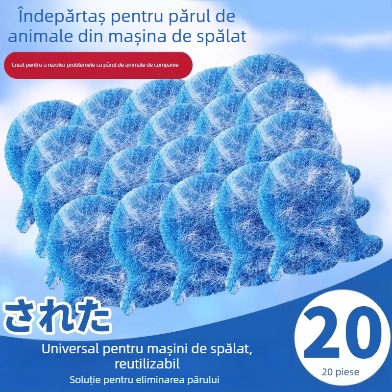 Pengyi Rulou pentru păr de animale – Îndepărtător de păr pentru pisici și câini, instrument de curățare cu adeziv, stil modern minimalist, model Small Fish Lint Roller