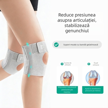 Manșon subțire pentru genunchi – deschis și respirabil, ușor pentru alergare, baschet și badminton; materiale: Spandex/Nylon; pentru adulți; greutate ≤100 g