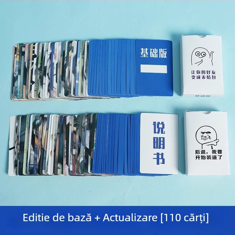 Cărți Emoji Poker - joc de societate amuzant pentru dezvoltarea emoțiilor, de la 14 ani