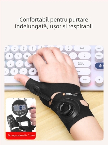 Protecție pentru încheietură cu rotire a degetului mare — suport pentru tendon și protecție a încheieturii, material nylon/spandex cu Velcro, set de 10