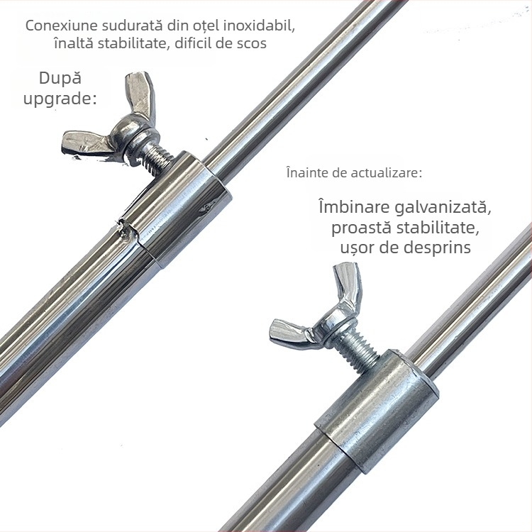 Suport pentru undițe de pescuit, ușor, retractabil, cu bază de sol, pentru undițe marine și aruncări lungi