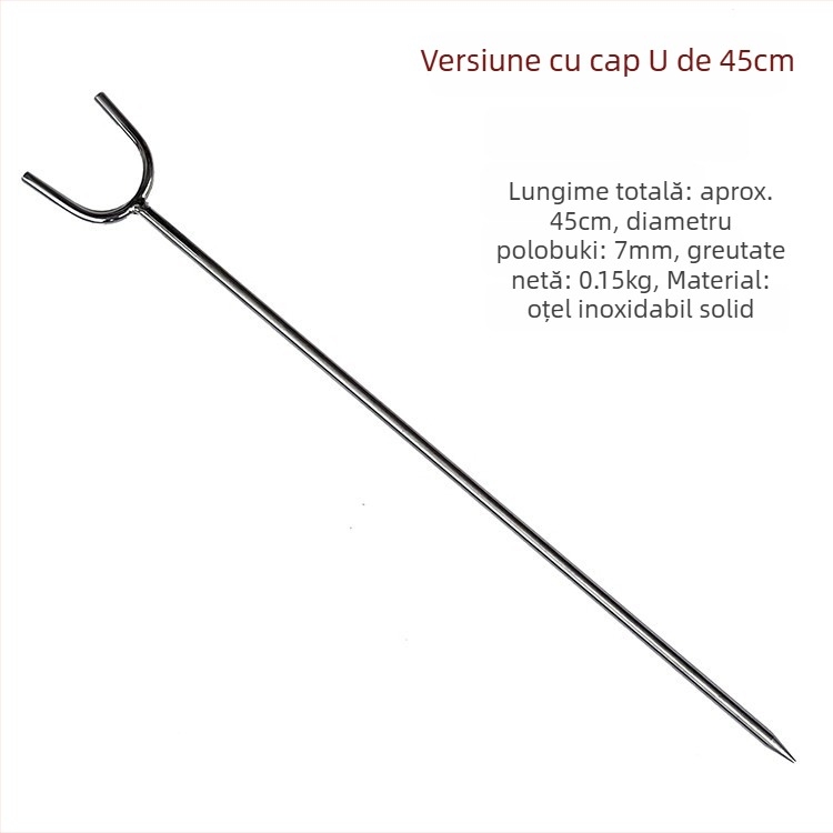 Suport pentru undițe de pescuit, ușor, retractabil, cu bază de sol, pentru undițe marine și aruncări lungi