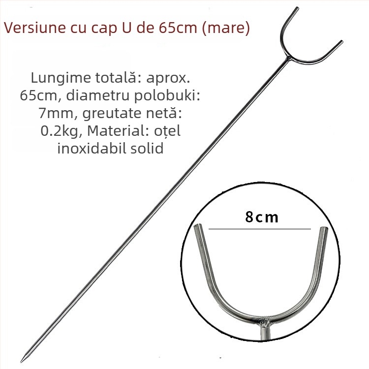 Suport pentru undițe de pescuit, ușor, retractabil, cu bază de sol, pentru undițe marine și aruncări lungi