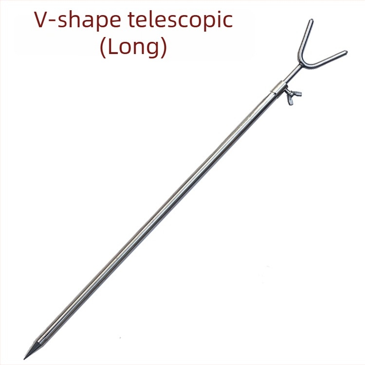 Suport pentru undițe de pescuit, ușor, retractabil, cu bază de sol, pentru undițe marine și aruncări lungi