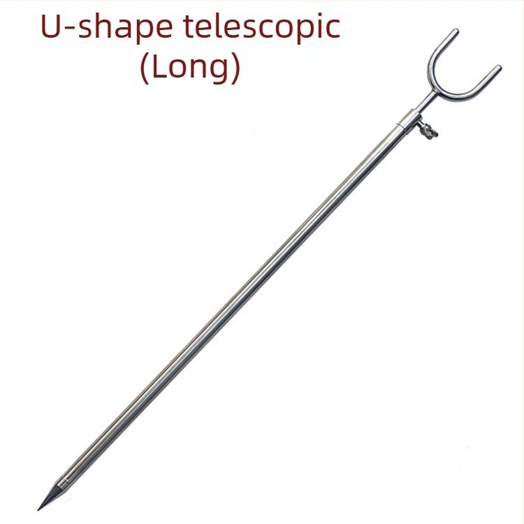 Suport pentru undițe de pescuit, ușor, retractabil, cu bază de sol, pentru undițe marine și aruncări lungi