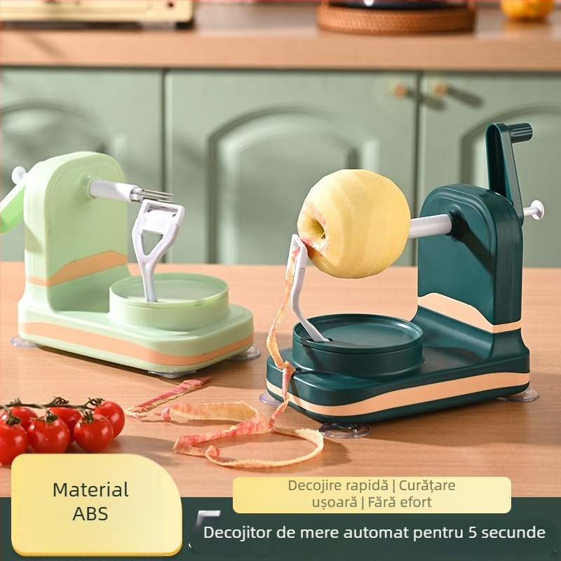 Curățător automat de mere - acționat manual, multifuncțional, construcție din ABS+PP+ Oțel inoxidabil, imprimare logo disponibilă, lansare în 2025