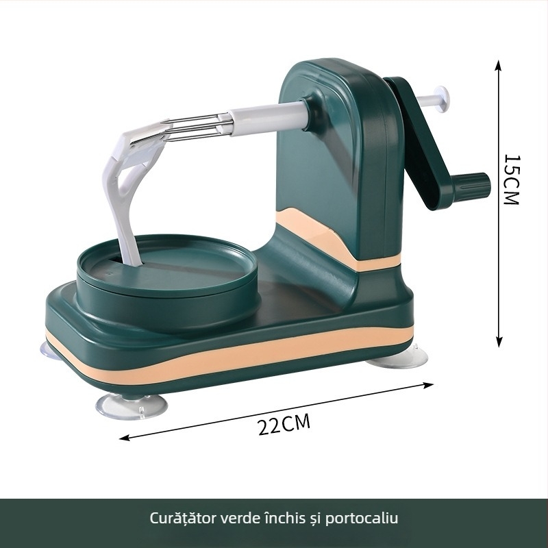 Curățător automat de mere - acționat manual, multifuncțional, construcție din ABS+PP+ Oțel inoxidabil, imprimare logo disponibilă, lansare în 2025