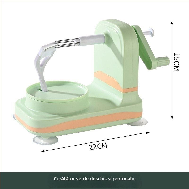 Curățător automat de mere - acționat manual, multifuncțional, construcție din ABS+PP+ Oțel inoxidabil, imprimare logo disponibilă, lansare în 2025