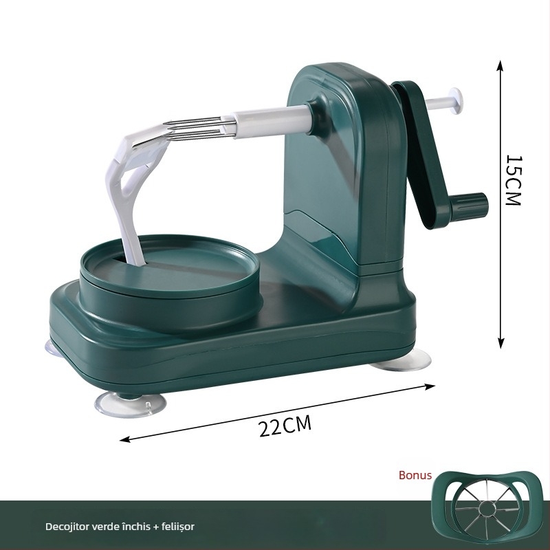 Curățător automat de mere - acționat manual, multifuncțional, construcție din ABS+PP+ Oțel inoxidabil, imprimare logo disponibilă, lansare în 2025