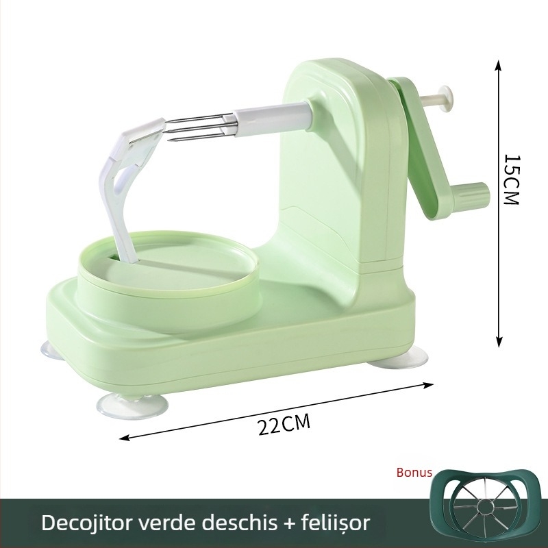 Curățător automat de mere - acționat manual, multifuncțional, construcție din ABS+PP+ Oțel inoxidabil, imprimare logo disponibilă, lansare în 2025