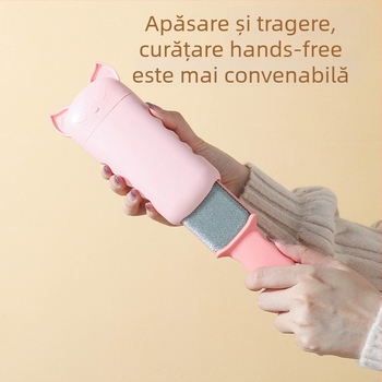 Perie electrostatică pentru păr, cu design pisică, pentru haine și blană de animale de companie