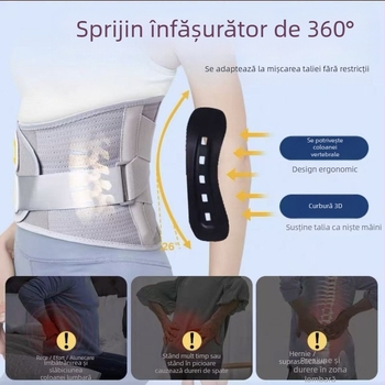 Banda de protecție a taliei cu suport lombar – Spandex, utilizare generală, pentru badminton (Brand: True meaning)