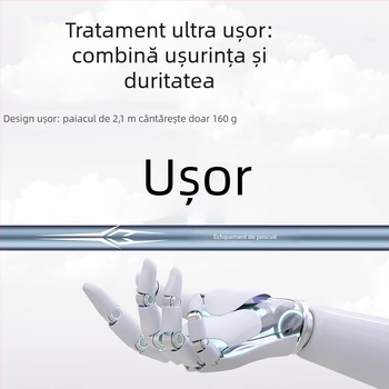Suport din carbon pentru undițe de pescuit, tip turret, portabil, cu rotație multi-direcțională