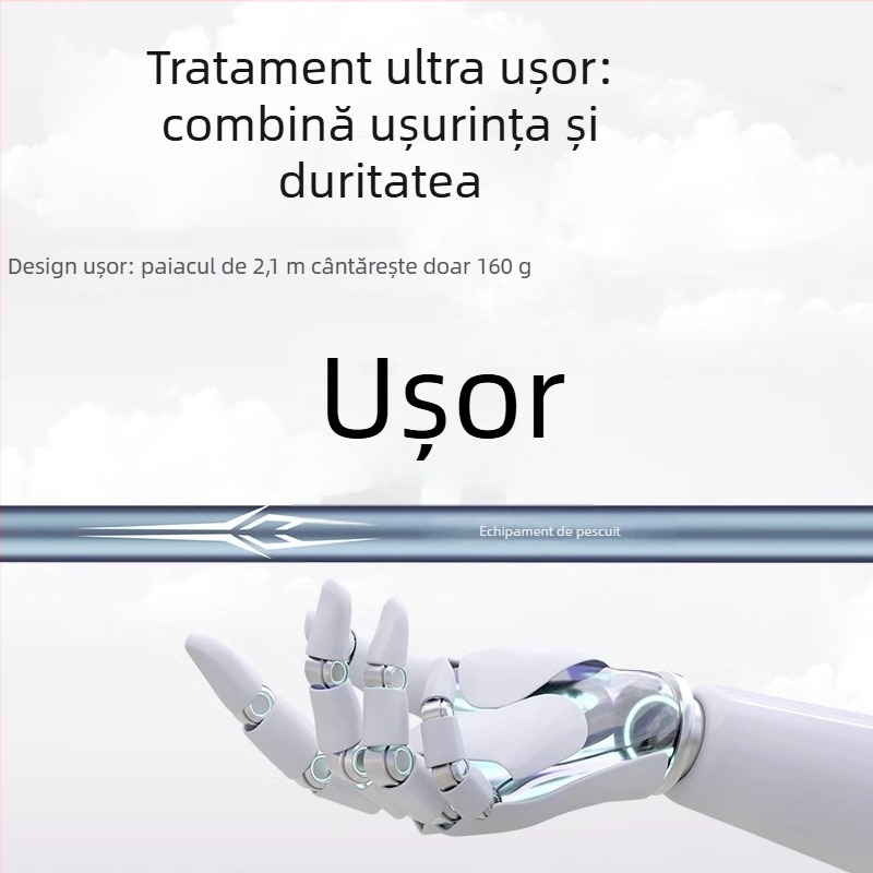 Suport din carbon pentru undițe de pescuit, tip turret, portabil, cu rotație multi-direcțională