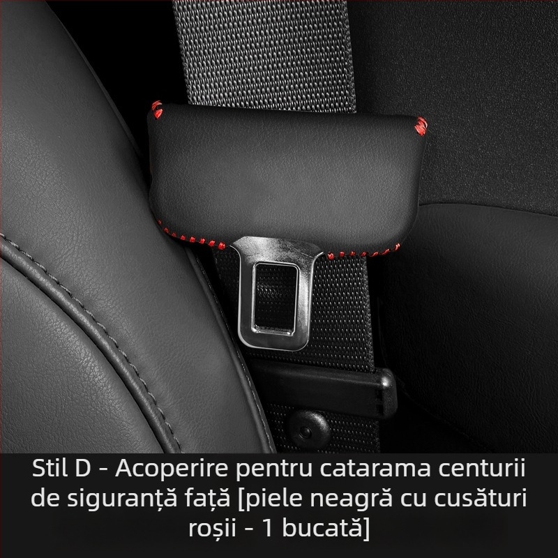 Net Fox capac de protecție a centurii pentru Audi A4L A6L Q5L A7 Q3 A3L Q2L – piele Nappa antibacteriană, logo imprimat, personalizare disponibilă