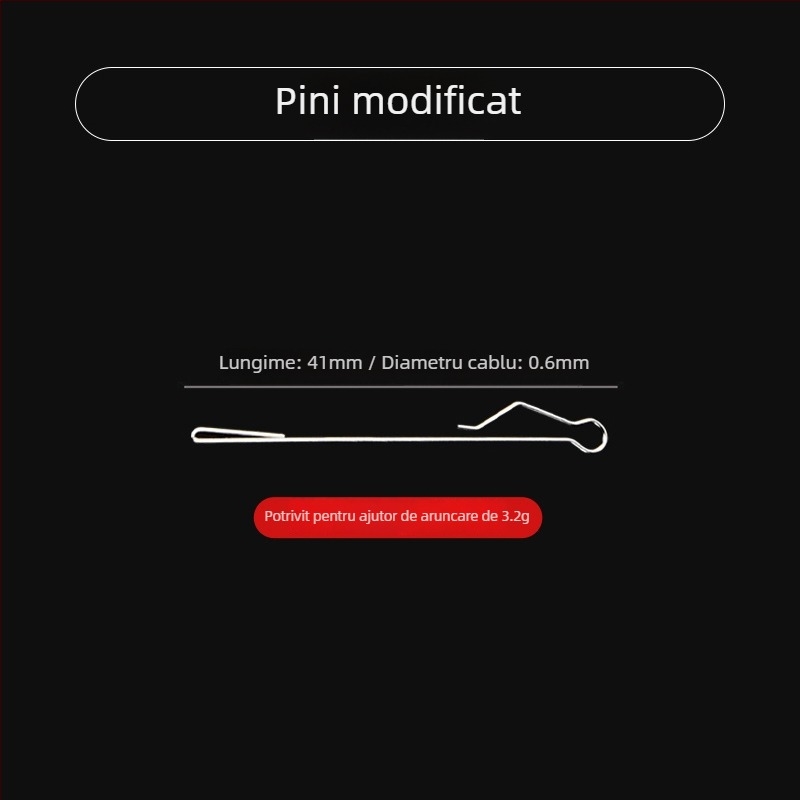 Ajutor de pescuit pentru aruncări la distanță, set de pini modificat subacvatic, unealtă cu scufundare lentă, conector din plastic pentru echipament de pescuit