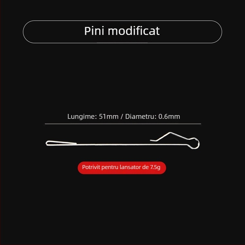 Ajutor de pescuit pentru aruncări la distanță, set de pini modificat subacvatic, unealtă cu scufundare lentă, conector din plastic pentru echipament de pescuit