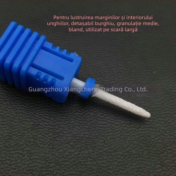 Cap de frezare ceramic pentru manichiură, pentru bormașină electrică de unghii, oțel inoxidabil, greutate netă 8 g, unealtă de șlefuire a suprafețelor