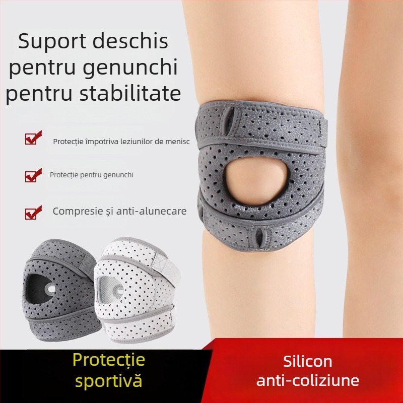 Protecții pentru genunchi cu bandă patelară, pentru drumeții în aer liber, alpinism, alergare și ciclism