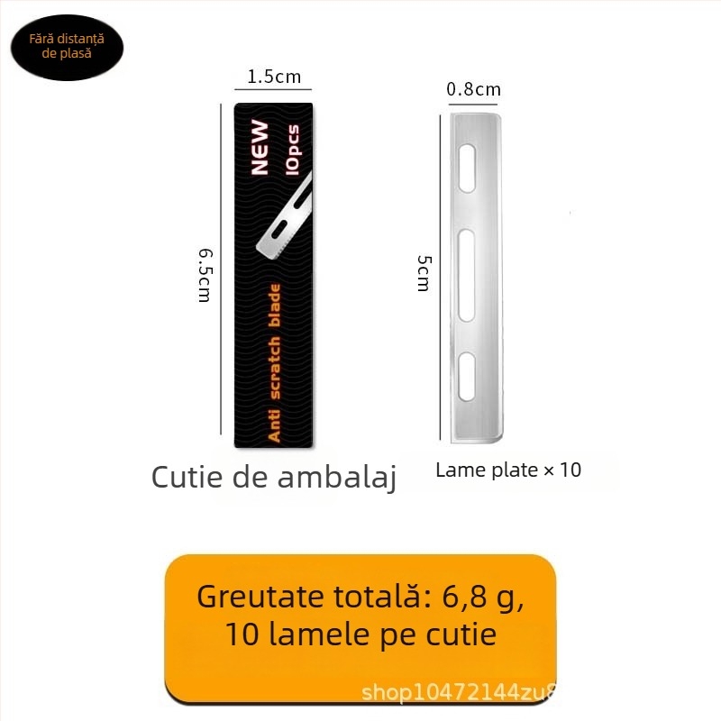 Cuțit pentru conturarea sprâncenelor, lamă din oțel, fără marcă, pentru uz casnic