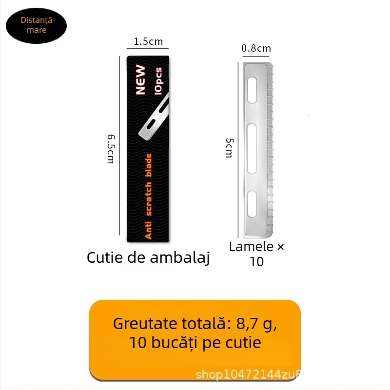 Cuțit pentru conturarea sprâncenelor, lamă din oțel, fără marcă, pentru uz casnic