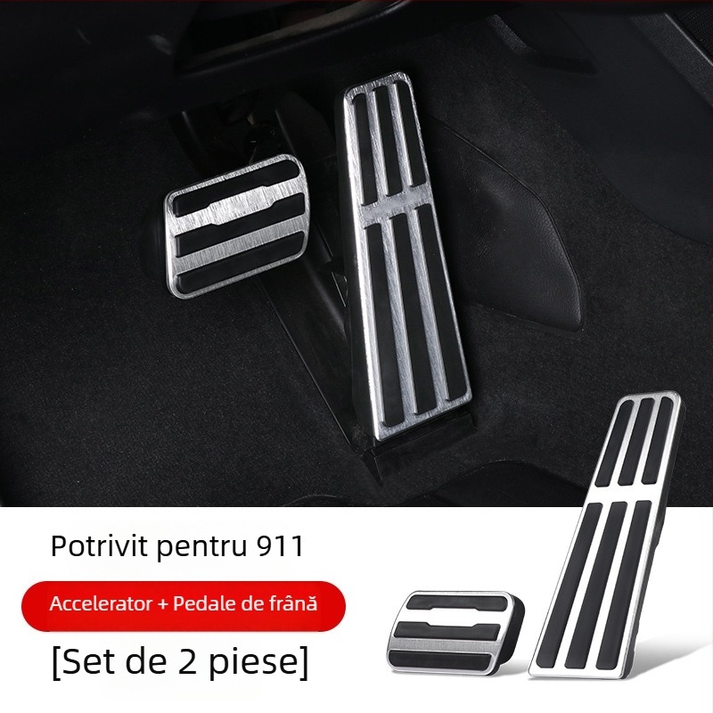 Set pedale accelerație și frână pentru Porsche — aliaj de aluminiu, prelucrare personalizată, model Shenpai-WAP202333