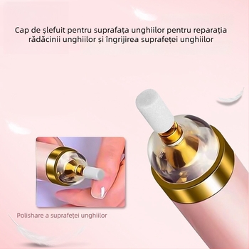 Freza electrică pentru unghii pentru manichiură și pedicure – lustruire, exfoliere și îndepărtarea pielii moarte; Material: plastic; Categorie: unelte de polizare a unghiilor; Brand: How Cute; Conținut net: 70.5