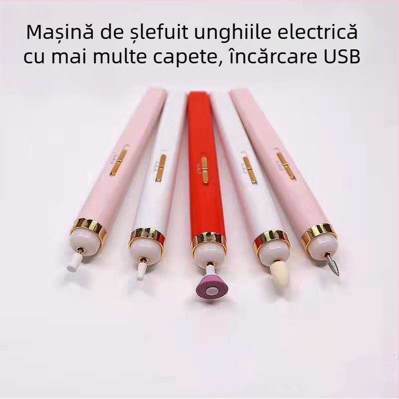 Freza electrică pentru unghii pentru manichiură și pedicure – lustruire, exfoliere și îndepărtarea pielii moarte; Material: plastic; Categorie: unelte de polizare a unghiilor; Brand: How Cute; Conținut net: 70.5